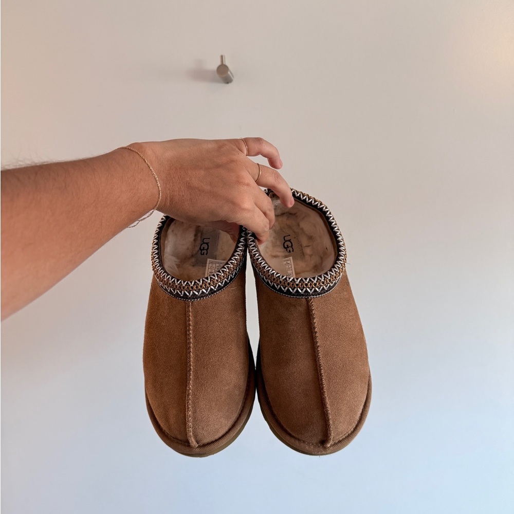 UGG Tan Suede Slip-On Shoes